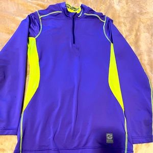 HYPERWARM NIKE DRY-FIT MAX Long Sleeve activewear Pullover with Zipper